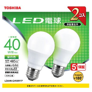 ���� LED�d�� ��ʓd���` 40W�`����/485lm�i�����F�����j�y2���z LDA4N-G/K40V1P TOSHIBA [LDA4NGK40V1P]