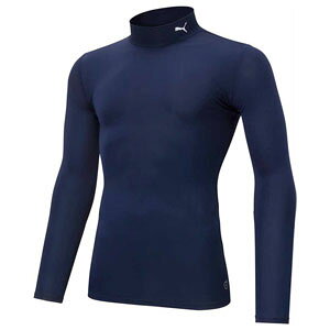 プーマ メンズ コンプレッション モックネック LS シャツ(ピーコート・サイズ:XXL) PAJ-656331-06-XXL PUMA サッカー・フットサル用インナーウェア