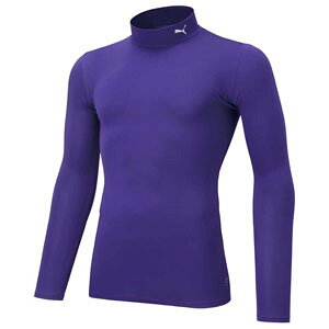 プーマ メンズ コンプレッション モックネック LS シャツ(プリズムバイオレット・サイズ:XXL) PAJ-656331-14-XXL PUMA サッカー・フットサル用インナーウェア