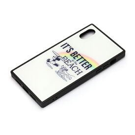 PGA iPhone XS/X用 ガラスハイブリッドケース (ミッキーマウス/ホワイト) PG-DCS661MKY【Disneyzone】