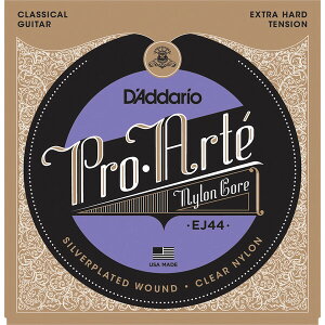 __I NVbNM^[Silver/Clear/Extra-Hard@.0290-.045j EJ-44(DADDARIO) D'ADDARIO@PRO-ARTE NYLON