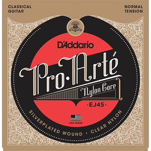 __I NVbNM^[iNormal / Silver on Nylon / Clear Trebles@.0280-.043j EJ-45(DADDARIO) D'ADDARIO@PRO-ARTE NYLON