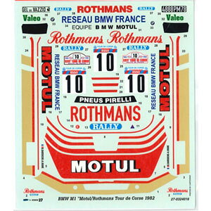 X^WI27 1/24 BMW M1 MOTUL c[hRX 1982 fJ[yDC637Dz fJ[