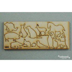 cobaanii mokei工房(コバアニ模型工房) 1/12 ウッデンフォルム 動物のオブジェ【WF-004】