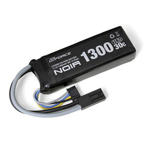 G-FORCE Noir LiPo 11.1V 1300mAh �~�jS�݊��T�C�Y�yGFG910�z �G�A�K���p