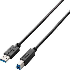 �G���R�� USB3.0�P�[�u���iA-B�j1.0m 0.9A USB3-ABRSBK�V���[�Y USB3-AB10BK/RS