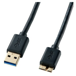 �T�����T�v���C USB3.0�Ή��}�C�N���P�[�u���iUSB IF�F�؃^�C�v�E�u���b�N�E0.5m�j KU30-AMC05BK
