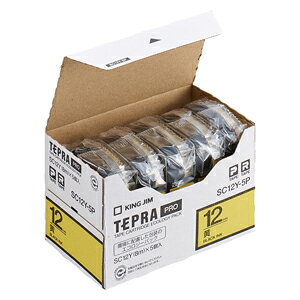 �L���O�W�� �e�v��PRO�E�G�R�p�b�N �J���[���x�� �p�X�e���i���j/������ 12mm 5�p�b�N PRO�e�[�v�G�R�p�b�N(5����) SC12Y-5P