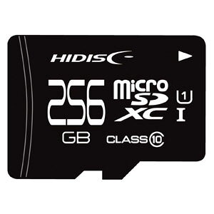 HIDISC microSDXC[J[h 256GB CLASS10 UHS-1 MCSDX256GCL10UIJPWOA
