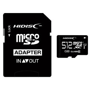 HIDISC microSDXC[J[h 512GB CLASS10 UHS-1 HDMCSDX512GCL10UIJP3