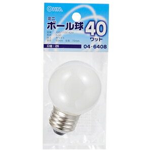�I�[�� �~�j�{�[���� 40W LB-G5640-W(04-6408) OHM [LBG5640W046408]