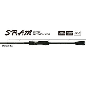 EXR-77S-Sis TICT SRAM アジングロッド 7.7ft カーボンソリッド 2ピース ティクト SRAM(スラム) EXR-77S-Sis オールチタンフレーム SiCリング