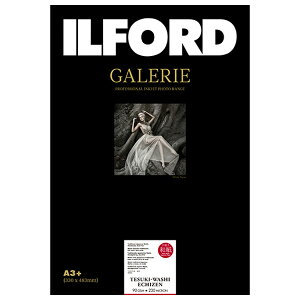 イルフォード インクジェット用紙 手漉き和紙 越前 スタンダード (90gsm)薄手 テクスチャードマット面質 A3+ 10枚 ILFORD GALERIE Tesuki-Washi EchiZen ギャラリー ファインアート和紙 433317