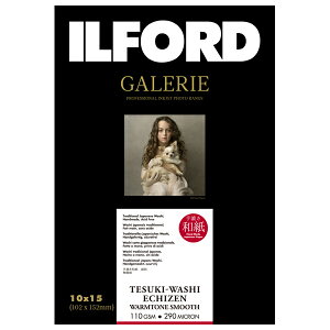 CtH[h CNWFbgp 荗a zO EH[g[X[X(110gsm) X[X}bgʎ KG(102mm×152mm)50 ILFORD GALERIE Tesuki-Washi EchiZen Warmtone Smooth M[ t@CA[