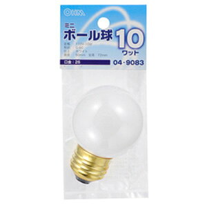 �I�[�� �~�j�{�[���� 10W �z���C�g LB-G5610-W(04-9083) OHM [LBG5610W049083]
