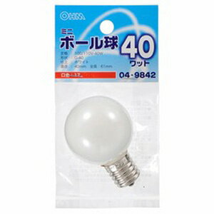 I[ ~j{[d` 40W (zCg) LB-G4740-W(04-9842) OHM [LBG4740W049842]