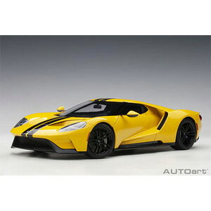 オートアート 1/18 フォード GT 2017 (イエロー/ブラック・ストライプ)【72944】 ミニカー