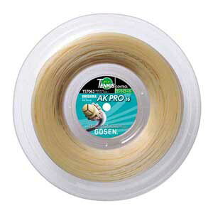 ゴーセン 硬式テニス用ガット AKプロ16(ナチュラル・1.31mm×240m) GOS-TS7062NA GOSEN UMISHIMA series AK PRO 16