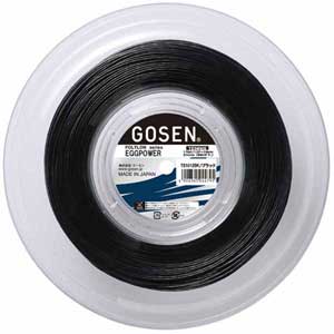 GOS-TS1012BK ゴーセン 17 EGGPOWER series POLYLON GOSEN エッグパワー17（ブラック・1.22mm～1.24mm×200m） 硬式テニス用ガット ガット