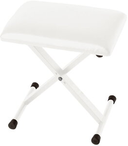 コルグ 3段階高低自在イス(ホワイト) 折りたたみ可能タイプ PC-110WH KORG PIANO BENCH PC-110 WH