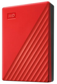 Western Digital（ウエスタンデジタル） USB3.0対応 ポータブルハードディスク 4TB (レッド)【My Passport2019】 My Passport WDBPKJ0040BRD-JESN