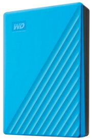 Western Digital（ウエスタンデジタル） USB3.0対応 ポータブルハードディスク 4TB (ブルー)【My Passport2019】 My Passport WDBPKJ0040BBL-JESN