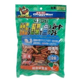 ヘルシーエクセル ササミ＆野菜＋魚入りジャーキーフード 400g ドギーマンハヤシ ササミヤサイサカナ400G