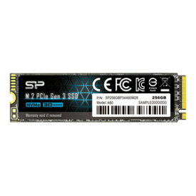 SiliconPower（シリコンパワー） SiliconPower M.2 2280 NVMe PCIe 3.0x4 SSD 256GB A60 SP256GBP34A60M28