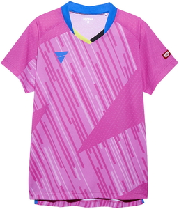 TSP-031478-0300-S ヴィクタス 男女兼用 卓球用ゲームシャツ 新作からSALEアイテム等お得な商品 満載 いいスタイル サイズ：S V-NGS900 VICTAS ピンク