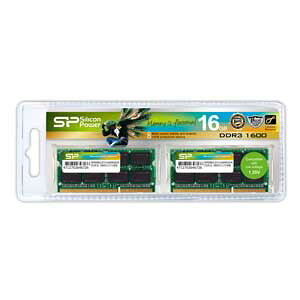 Silicon PowerbVRp[ PC3L-12800iDDR3L-1600j204pin DDR3 SDRAM S.O.DIMM 16GBi8GB×2j SP016GLSTU160N22