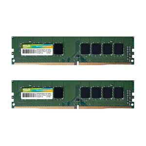Silicon PowerbVRp[ PC4-17000iDDR4-2133j288pin Non-ECC Unbuffered DIMM 16GBi8GB×2j SP016GBLFU213B22