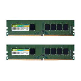 SiliconPower（シリコンパワー） PC4-21300 (DDR4-2666）288pin Non-ECC Unbuffered DIMM 32GB（16GB×2枚） SP032GBLFU266B22