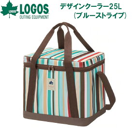 ロゴス デザインクーラーL(ブルーストライプ・容量25L) No.81670705 LOGOS