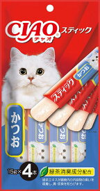チャオ スティック かつお 15g×4本 いなばペットフード Cステイツクカツオ15G4ホン