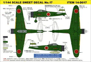 SWEET 1/144 SCALE SWEET DECAL No.17 21^@啪qfJ[y14-D017z fJ[