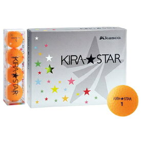 KIRA STAR 2N OR 12P キャスコ KIRA★STAR 1ダース 12個入り（オレンジ） Kasco キラスター ゴルフボール