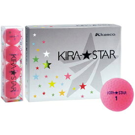 KIRA STAR 2N PK 12P キャスコ KIRA★STAR 1ダース 12個入り（ピンク） Kasco キラスター ゴルフボール