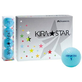 KIRA STAR 2N AQ 12P キャスコ KIRA★STAR 1ダース 12個入り（アクア） Kasco キラスター ゴルフボール