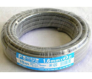 �I�[�� F�P�[�u���i1.6mm×2�c 10m�j VVF1.6X210M(04-0351) OHM [VVF16X210M040351]
