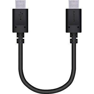 �G���R�� Type-C �P�[�u�� USB Type C to Type C 0.1m PD 60W RoHS�w�ߏ����i�u���b�N�j MPA-CC01PNBK