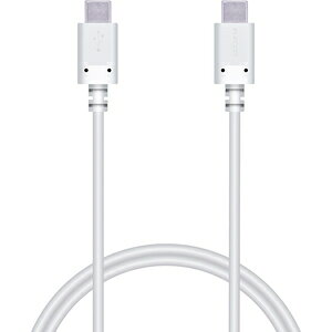 �G���R�� Type-C �P�[�u�� USB Type C to Type C 1m PD 60W RoHS�w�ߏ����i�z���C�g�j MPA-CC10PNWH