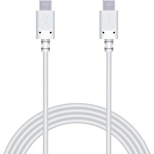 �G���R�� Type-C �P�[�u�� USB Type C to Type C 2m PD 60W RoHS�w�ߏ����i�z���C�g�j MPA-CC20PNWH