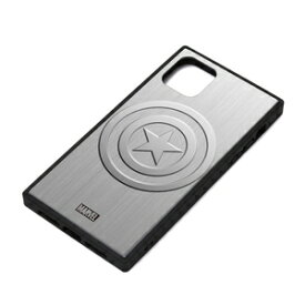 PGA iPhone 11用 ガラスハイブリッドケース（キャプテン・アメリカ/シルバー） PG-DGT19B15CTA【MARVELCorner】