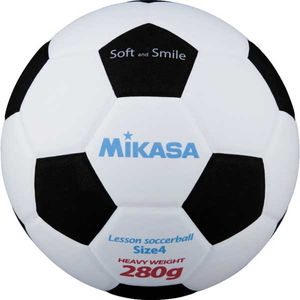 SF428-WBK ミカサ サッカーボール 4号球 MIKASA スマイルサッカー (ホワイト ブラック)
