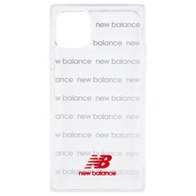 MDC iPhone 11用 New Balance TPUスクエアクリアケース（レッド） MD-74334-2