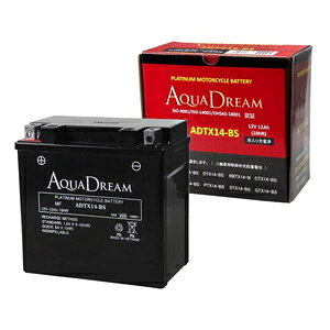 AQUA DREAM �V�[���h�^ MF�^�C�v �t���[�d�� �I�[�g�o�C�p PLATINUM�o�b�e���[[�����i�Ɠ����w���s��](YTX14-BS/FTX14-BS/DTX14-BS/�݊�) ADTX14-BS