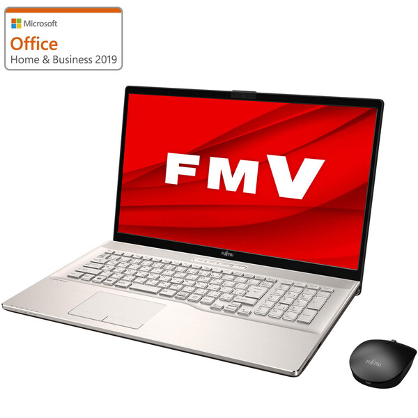 FMVN90E2G 富士通 FMV LIFEBOOK NH90 E2 シャンパンゴールド 人気 おすすめ - 17.3型 ハイスペック ノートパソコン 2019 BDドライブ 256GB+HDD i7 [再販ご予約限定送料無料] 8GB Office SSD 1TB Core メモリ Microsoft
