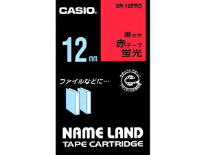 �J�V�I �e�[�v�J�[�g���b�W �u���F�e�[�v�i12�@��/�u���ԃe�[�v/�������j CASIO NAME LAND�i�l�[�������h�j XR-12F-RD