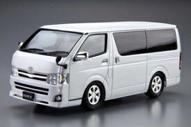 アオシマ 1/24 ザ・モデルカー No.6 トヨタ TRH200V ハイエーススーパーGL ’10【61381】 プラモデル