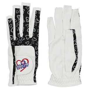 ブルーティーゴルフ レディースネイルゴルフグローブ 両手用(ブラック・サイズ:L) GL003 BK L BLUE TEE GOLF